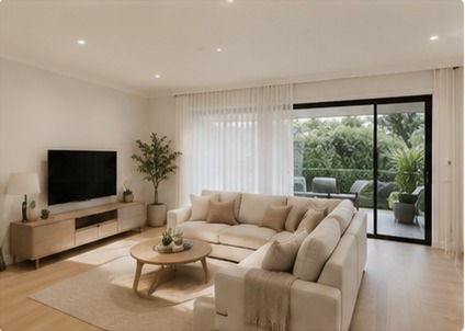 Interior living room repaint